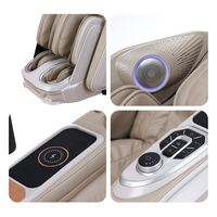 Silla de Masaje Moderna Zhouqi, Gravedad Cero, Shiatsu 3D, Reclinable, con Reposapiés Automático, Rodillo para Pantorrillas, Airbag, para Hogar, Oficina, Gimnasio