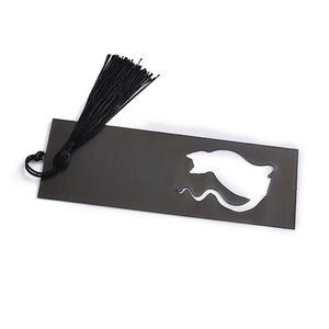 ที่คั่นหนังสือโลหะรูปแมวดำทรงสี่เหลี่ยมแบบเจาะรู คุณภาพสูง ขายส่ง ปรับแต่งได้ - Product Image 5