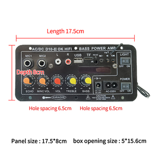 Bán buôn D10-II 30 Wát Mono khuếch đại nhà Board Board hiển thị công suất với bluetooths mô-đun xe kim loại khuếch đại công suất - Product Image 3