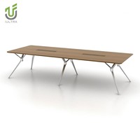 Table de réunion modulaire en forme de U, grand format, mobilier de bureau moderne, en MDF, pour bureau à domicile ou école