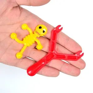 2023 New promotion gifts anti-anxiety toys mini skeleton launcher elastic toy sensory fidget stress toys for kids and adults