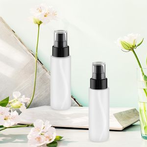 ขวดน้ำหอมแก้วใสฝ้าขนาด 85 มล. พร้อมปั๊มสเปรย์และลายปั๊มร้อน - Product Image 4