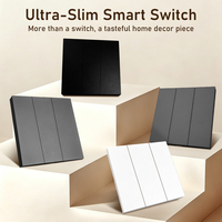 Tuya Smart Interrupteur Smart Life APP Zigbee Wifi Switch 1 2 3 Gang PC Panel Center Screen Alexa Smart Light Switches.
