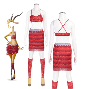 Zoo Animal cabra vestidos niñas Cosplay disfraz niña princesa <span class=keywords><strong>verano</strong></span> ropa de lujo mujeres <span class=keywords><strong>carnaval</strong></span> Halloween TV y película <span class=keywords><strong>disfraces</strong></span> - Product Image 1