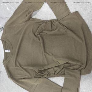 Haut de sport à manches longues en laine mérinos légère, col rond, coupe classique, respirant, extensible, séchage rapide, idéal pour le yoga - Product Image 4