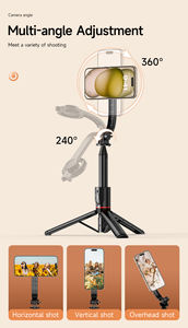 Trípode Magnético <span class=keywords><strong>para</strong></span> Selfies con Control Remoto <span class=keywords><strong>para</strong></span> <span class=keywords><strong>iPhone</strong></span> 15 <span class=keywords><strong>14</strong></span> 13 12 Series con Funda Magsafe y Otros Teléfonos con Anillo Metálico - Product Image 4