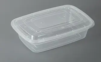 Caixa plástica descartável do alimento Take Away caixa do almoço do recipiente do alimento Bento Box com tampa