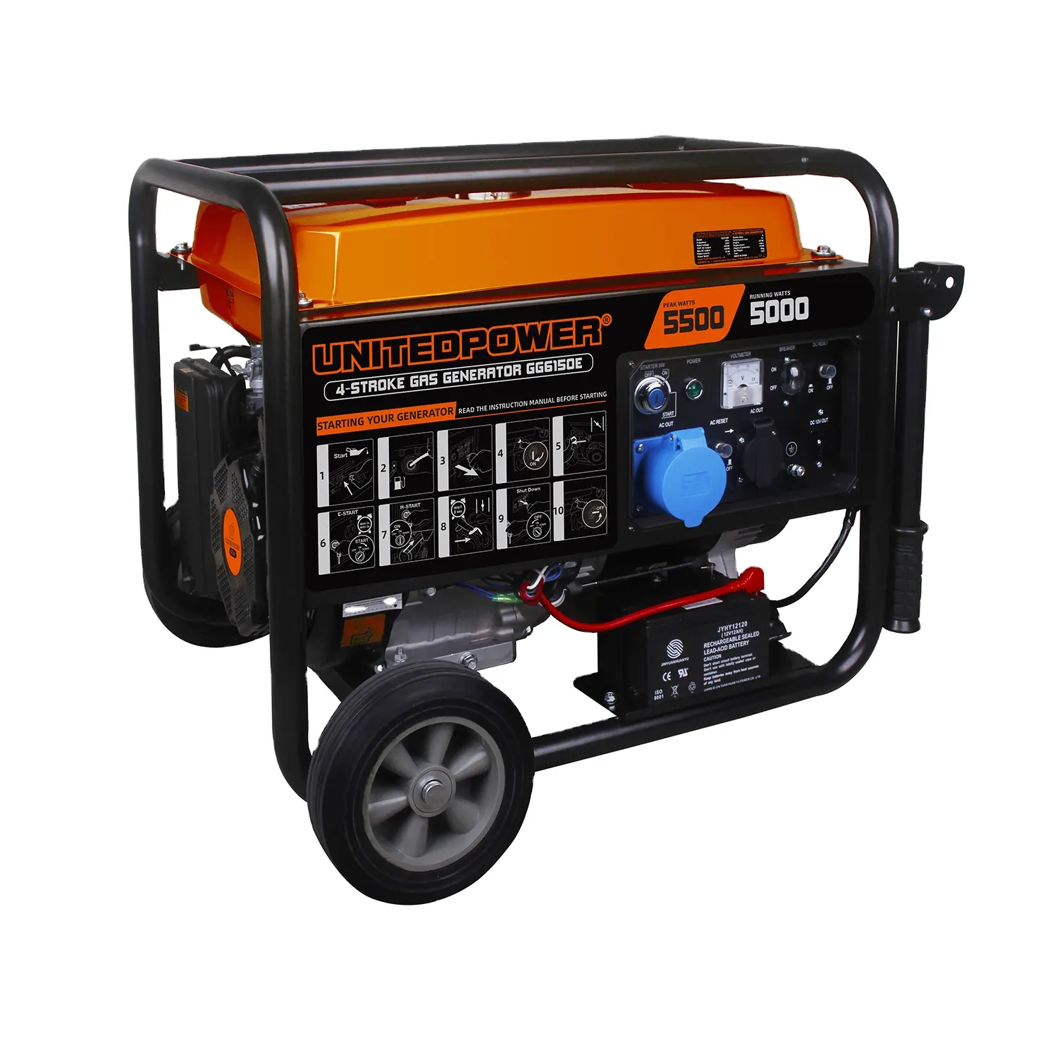 Produsen Generator 5kW 8KW 10kW 12kW mesin Honda bensin portabel generator las listrik untuk rumah