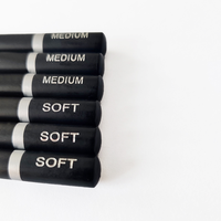 Crayons à Dessin Professionnels en Charbon de Bois Personnalisés Jumbo 4.0mm, Mine Souple, Moyenne et Dure, pour Artistes et Croquis