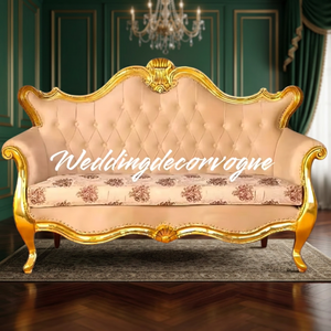 Majestuoso juego de sofá de boda para novia, novio, Rey, Reina, estilo, asientos de lujo, perfecto para recepción, Vestíbulo de Hotel y decoración de escenario - Product Image 5