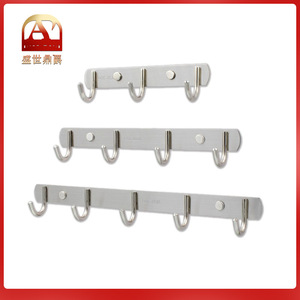 Prosperous Age And Noble Stainless Steel Robe Hooks 3 Hooks Wall Mounted Modern Kitchen Bathroom Entryway Anti Corrosion - Product Image 4