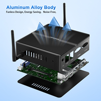 HYSTOU Fabricant Personnalisé IPCTech Nouveau Mini PC Industriel Sans Ventilateur à Double Écran Intel Core N100 16G WIFI DDR4 SSD Garantie 3 Ans