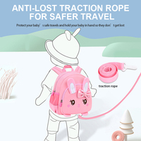 Sac à dos léger pour enfants, motif lapin de dessin animé, pour élèves de la 1ère à la 6ème année, sac à bandoulière mignon et pratique pour un usage quotidien