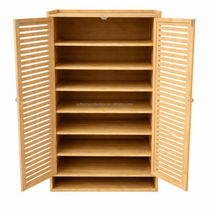 Zapatero de Bambú con Paneles Removibles Fresh Air SYT para la Zona de Entrada del Apartamento, Mueble Ventilado para Zapatos para Espacios Pequeños - Product Image 3