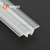 Diffuseur d'extrusion LED à 60 degrés avec transmittance lumineuse de 92 %, en PMMA ou en PC, pour bande lumineuse LED