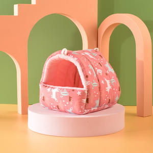 ที่นอนในถ้ำของสัตว์เลี้ยงที่นอนให้ความอบอุ่นเตียงหนูแฮมสเตอร์ที่นอนลายหนูตะเภาสำหรับสัตว์เลี้ยงขนาดเล็กบ้าน - Product Image 5