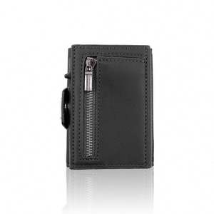 Cartera de Lujo para Hombre con Organizador de Tarjetas - Cuero PU con Cremallera y Bolsillo para Monedas (Éxito de Ventas 2025/Grabado de Logotipo Gratuito) - Product Image 1