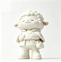 Figurine d'art de collection personnalisée en forme de mouton, statue de dessin animé en PVC et ABS, fabrication OEM en Chine, figurine personnalisée pour la vente en gros de produits de marque