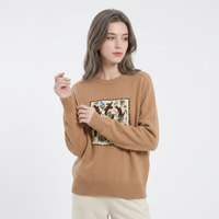 Pull en cachemire 100% pour femme, col rond, doux et moelleux, tricot 7 fils, style luxueux, hiver, fabricant OEM