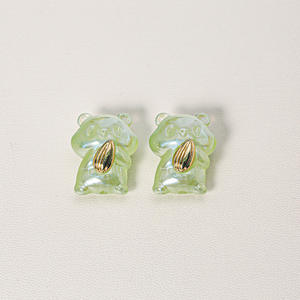 ลูกปัดเรซินรูปมีรูตรงรูปหนูแฮมสเตอร์ลายการ์ตูนน่ารักสำหรับอุปกรณ์เสริมโซ่โทรศัพท์มือถือวัสดุทำด้วยมือแบบ DIY - Product Image 6