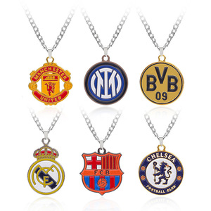 จี้โลโก้สโมสรฟุตบอลแบบสองด้านพร้อมสร้อยคอ MK ไม่มีวัสดุประกอบ - Product Image 5