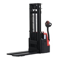 Gerbeur électrique avec double palettes 1.2T 1.5T Gerbeur avec levage initial Max 3m 3.5m Chariot élévateur électrique