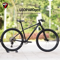 Vélo de montagne TWITTER LeopardPro avec cadre en fibre de carbone, freins à disque hydrauliques M6100 12 vitesses, XC Cross-Country, 27,5/29 pouces