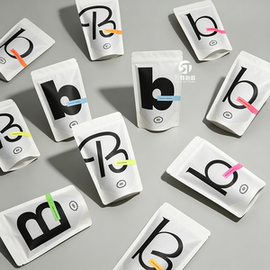 Bolsas de papel kraft blanco para envasado de alimentos |   Bolsas con Cierre Hermético a Prueba de Humedad para Empacar Té, Café y Bocadillos - Product Image 4