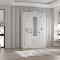 Armoire 3 portes en gros armoire en bois armoire walldrope armoire chambre à coucher 500 mm de profondeur armoire armoires multifonctionnelle
