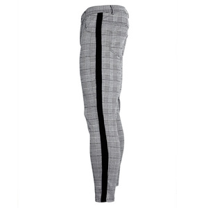 Factory Price Low MOQ <strong>Mens</strong> Plaid <strong>Pants</strong> Slim Tapered Fit Casual Stretch Flat-Front Expandable Waist <strong>Checkered</strong> Dress <strong>Pants</strong> - Product Image 3