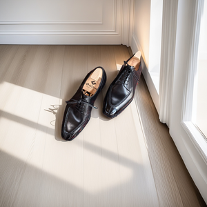 Scarpe Derby da Uomo Eleganti Fatte a Mano con Suola in Pelle Goodyear, Pelle Bovina Importata e Cuciture a Punto Pick - Product Image 1