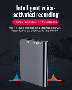 เครื่องบันทึกเสียงดิจิตอลขนาดเล็กแบบพกพา 8GB USB WAV พร้อมระบบตัดเสียงรบกวน HD สำหรับการบรรยาย การประชุม ชั้นเรียน การสัมภาษณ์ Q61 - Product Image 5