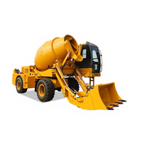 Nouveaux produits SECSUN 2.6m3 camion bétonnière diesel 4WD camion bétonnière à chargement automatique à vendre