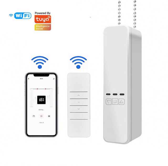 Tuya Smart WiFi Curtain Motor with APP Control Zigbee Roller Blinds Motor Electrical Chain for Office Curtains Poles Accessory