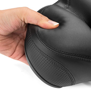 Sillín de Bicicleta con Luz Trasera, Ventilación <span class=keywords><strong>Ajustable</strong></span>, Cuero de PVC, Cojín Hueco y Suave para Ciclismo - Product Image 6
