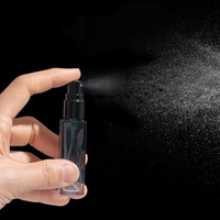 Recharge de 10 ml, flacon pulvérisateur vide de luxe exclusif avec dégradé bleu de 0.34 oz, Mini parfum en verre