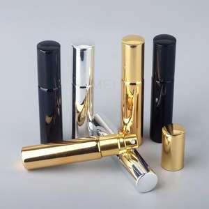 Grosir 10ml emas dan perak hitam parfum semprot botol kaca kosmetik cair <span class=keywords><strong>Nebulizer</strong></span> wadah Mini sampel botol parfum - Product Image 5