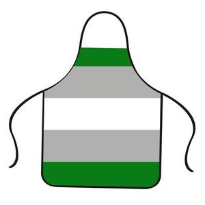 Designed for Greyromantic <strong>Pride</strong> Apron Reusable Polyester Fan Gift for Home <strong>Kitchen</strong> Cleaning Unique Kit - Product Image 1