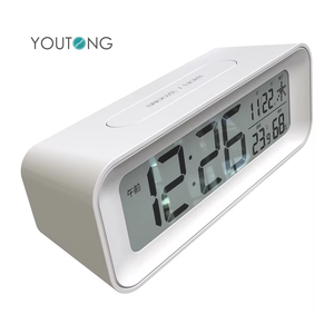 <span class=keywords><strong>Display</strong></span> <span class=keywords><strong>LCD</strong></span> RCC Digital Desktop Despertador Temperatura Umidade Calendário Interior Relógio De Parede Relógios De Mesa De Energia De Bateria - Product Image 2