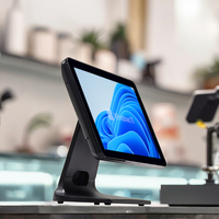Terminal de software de pantalla táctil todo en uno de 15 pulgadas Caisse Enregistreuse POS Systems para tienda minorista