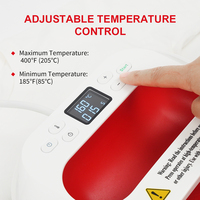 Presse à chaud électrique portable mini manuelle 9''x9'' pour vêtements, t-shirts, chapeaux et sacs