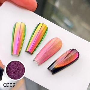 แมวตาแม่เหล็กผงสีทาเล็บโครเมี่ยมสดใสแมวตาแม่เหล็กฉลากส่วนตัว - Product Image 1