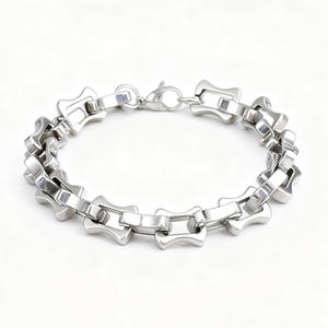 Pulsera de Acero de Titanio de Moda, Superventas Transfronterizas, Cadena de <span class=keywords><strong>Quilla</strong></span> Dominante, Hueca, Hecha a Mano, Estilo Europeo y Americano - Product Image 1