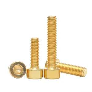 socket bolts Cup head DIN912 Hex Allen Key knurled head screw Metric m3 m4 m5 m6 m8 brass socket cap head screws