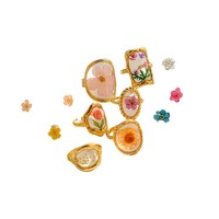 Bague en pierre naturelle en forme de cœur, mode européenne et américaine transfrontalière, pour femmes, luxe léger, niche, haut de gamme, unique, polyvalente