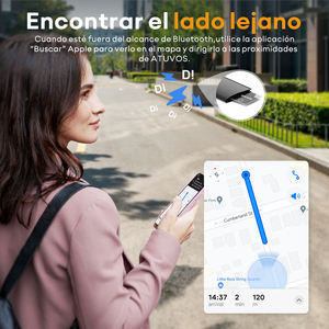 جهاز تتبع وتحديد موقع المحفظة الذكي بنظام FindMy لنظام iOS لعام 2024، مصنوع من الجلد الأصلي، متوفر بالجملة للسيدات والرجال والفتيات - Product Image 2