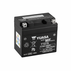 Yamaha WRF 450 03 23 batteria Yuasa moto batteria con 5AH capacità 12V tipo sigillato manutenzione libera - Product Image 1