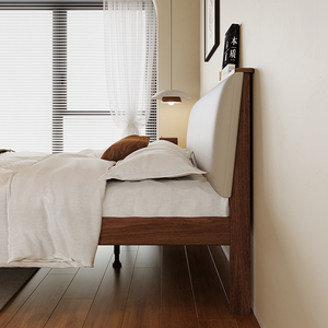 Sang Trọng Đồ Nội Thất Phòng Ngủ Tùy Chỉnh Khung Giường Nữ Hoàng Giường Sồi Vua Kích Thước Đầu Giường Bằng Gỗ - Product Image 4