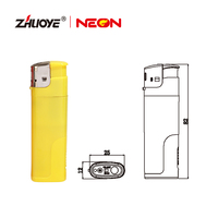 Allume-cigare à gaz créatif recharge bougie électronique briquet à gaz avec lumière LED