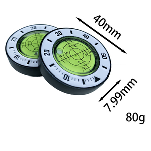 Marqueur de balle créatif en forme de jeton de poker pour le golf, aide à la lecture sur le green, niveau à bulle, outil de lecture d'alignement haute précision - Product Image 2
